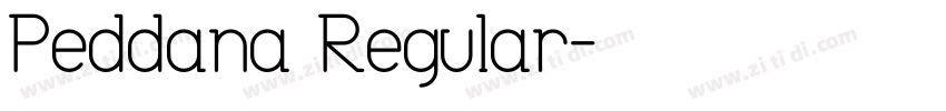 Peddana Regular字体转换